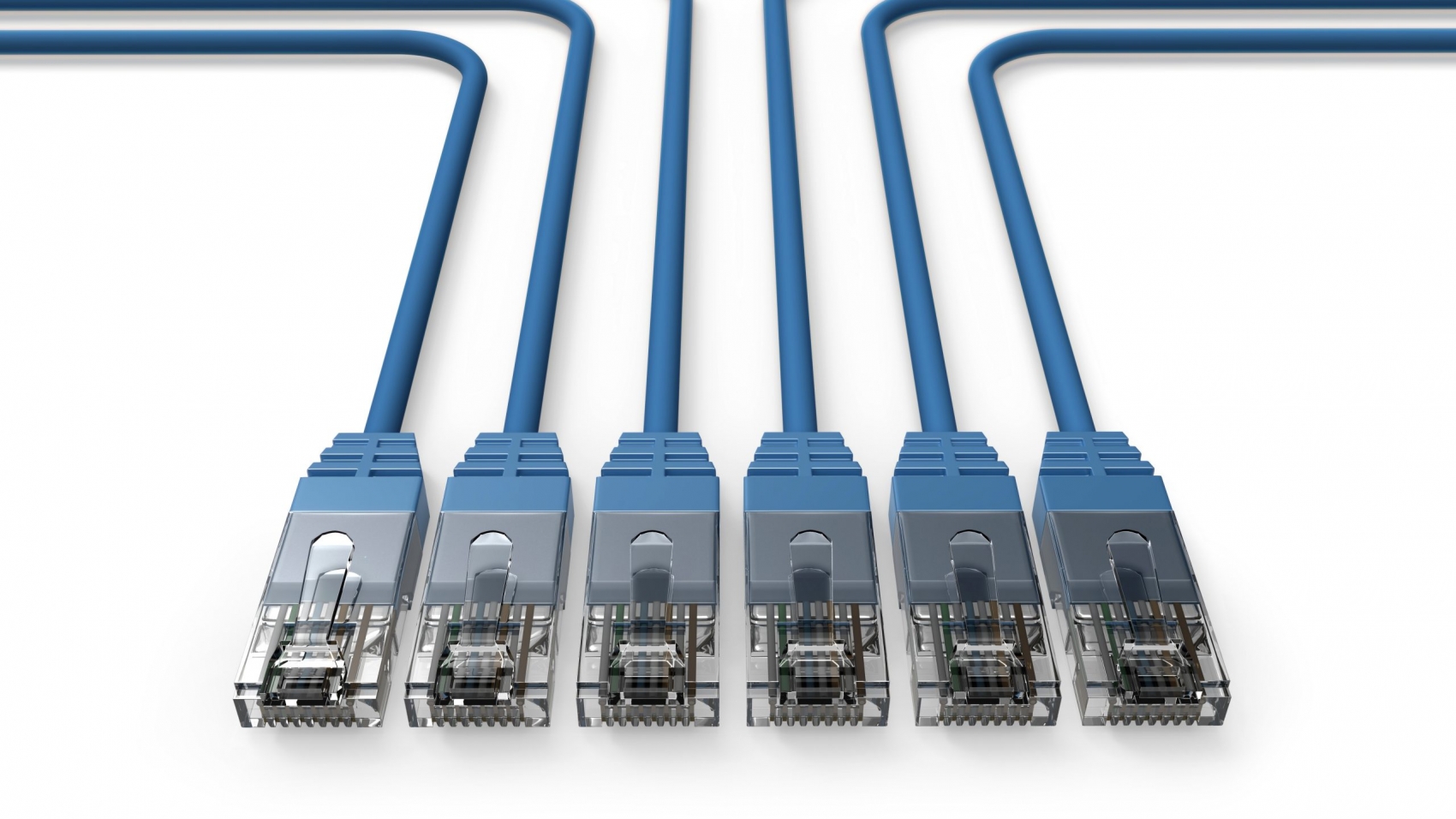 Network cables interconnection. Good for networking, computer and technology concept