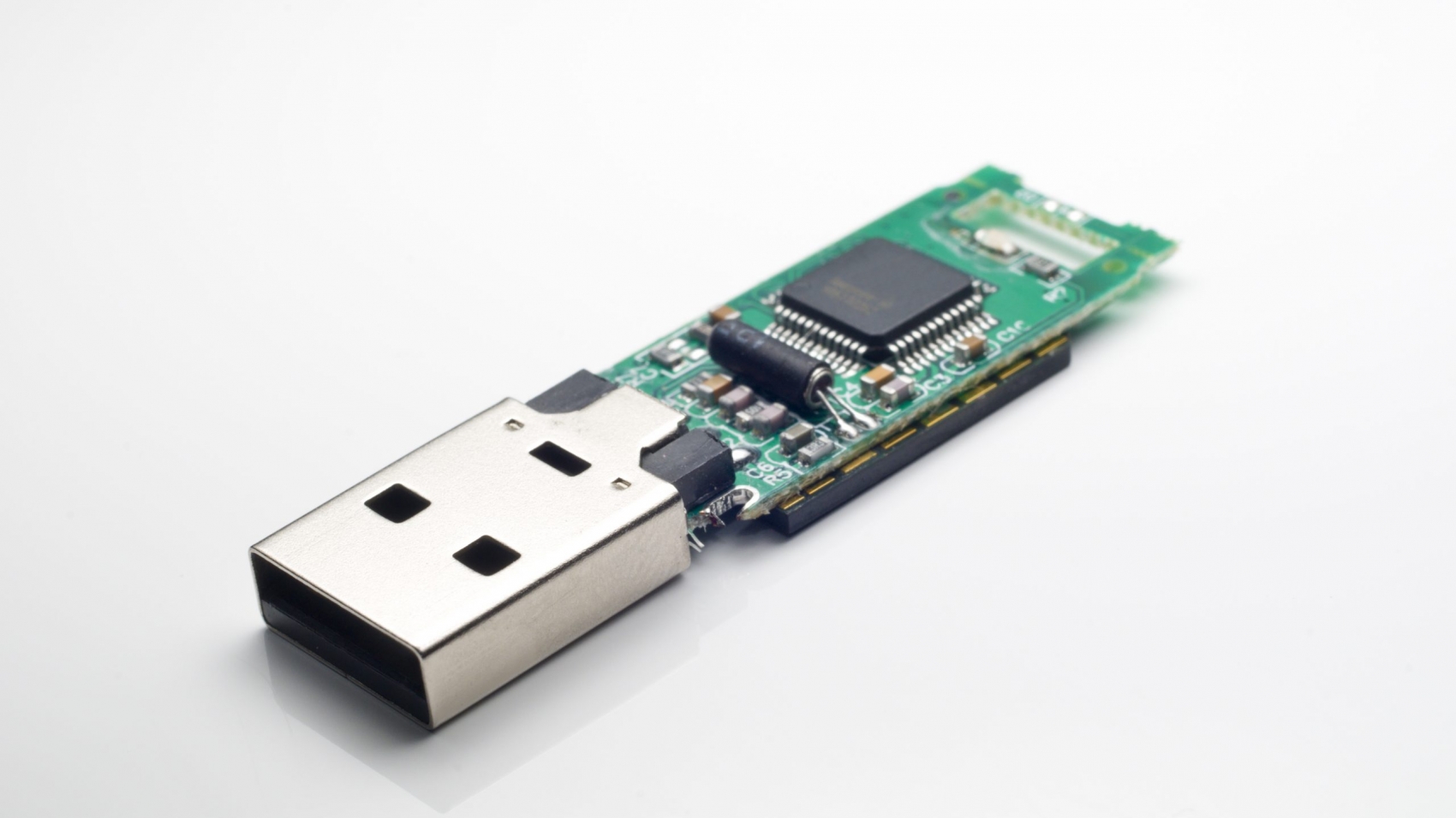 Electronic parts of a USB memory stick